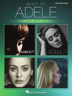cover image of Best of Adele for Big-Note Piano